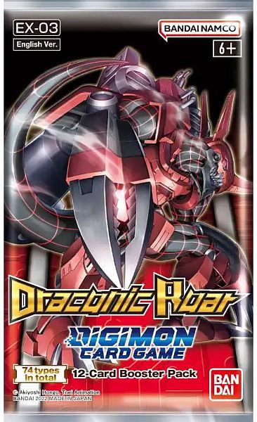 Digimon Kortspil Ex03: Draconic Roar Booster Pakke