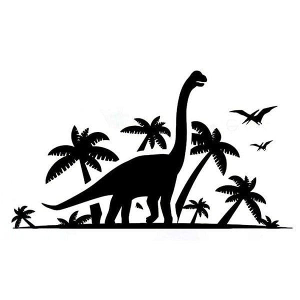 Brachiosaurus Væggklistermærke til Børneværelset - Tilbud!