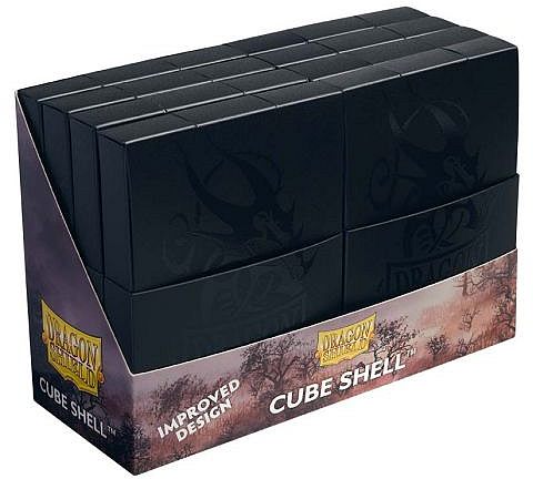 Dragon Shield Cube Shell  Deck Box  Shadow Black Plads Til 8x20 Kort   Lommer Dragonshield   -30524