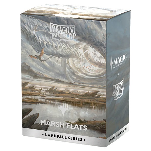 Dragon Shield Deck Protectors License Sleeves: Magic: The Gathering Landfall Series: Marsh Flats 100 Lommer Dragonshield Sleeves   -16505