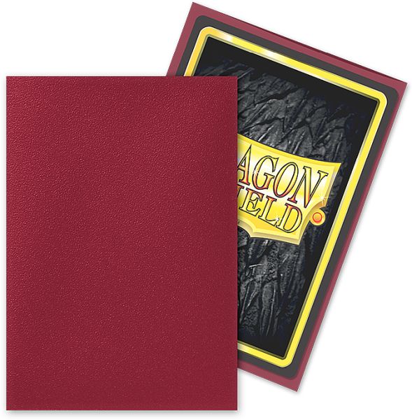 Dragon Shield Deck Protectors - Matte: Blodrød 100 Lommer