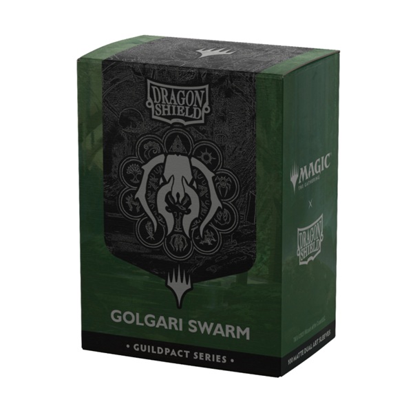 Dragon Shield Deck Protectors Matte Dual Art Sleeves: Magic: The Gathering: The Guildpact Series Golgari Swarm 100 Lommer Dragonshield Sleeves   -16510