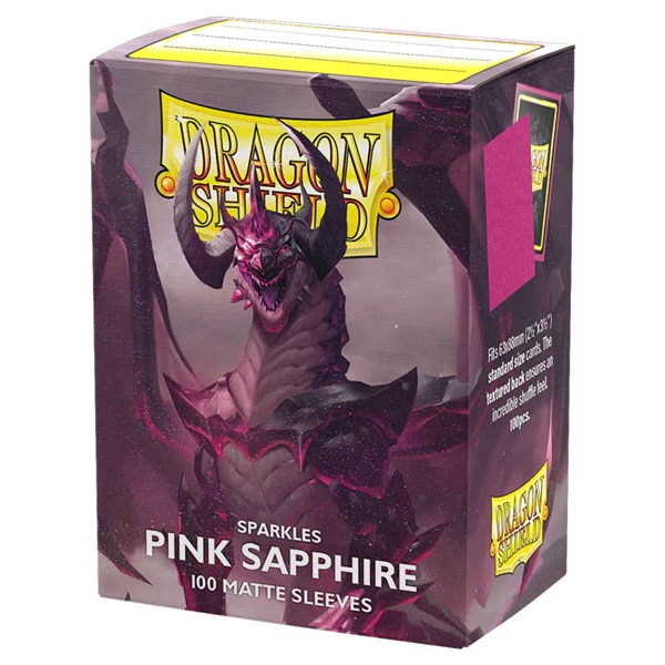 Dragon Shield Deck Protectors Matte Sleeves: Pink Sapphire 100 Lommer Dragonshield Sleeves   -11061