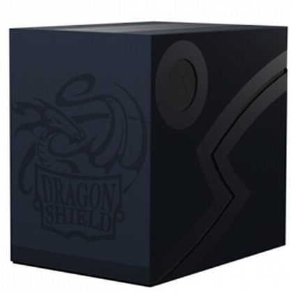 Dragon Shield Double Shell Deck Box - Midnight Blue Black