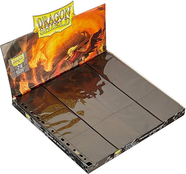 Dragon Shield 24-pocket Pages  Mappelommer 11 Huller  Side-loading Black  Sort   50