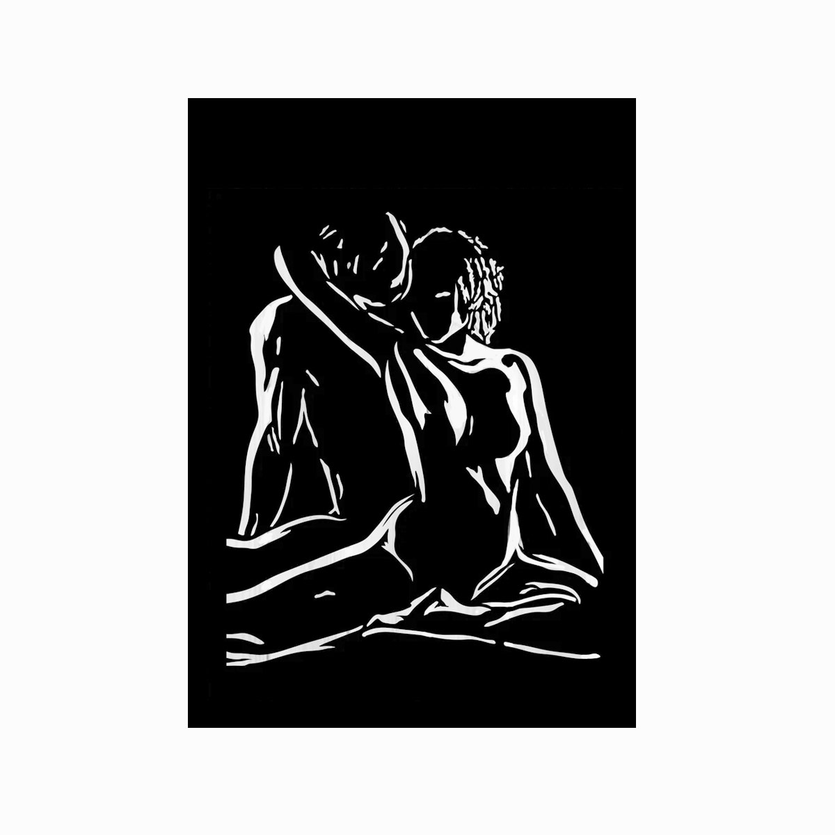 Erotisk Plakat - Embrace til Romantisk Stemning