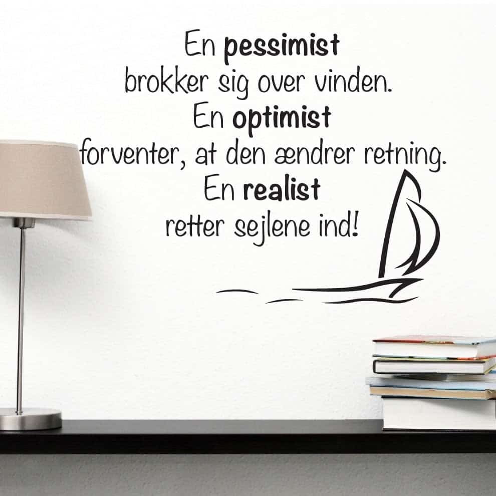 Pessimist Wallsticker