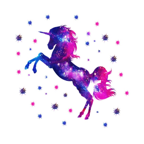 Magisk Lilla Enhjørning Wallsticker til Pigeværelset