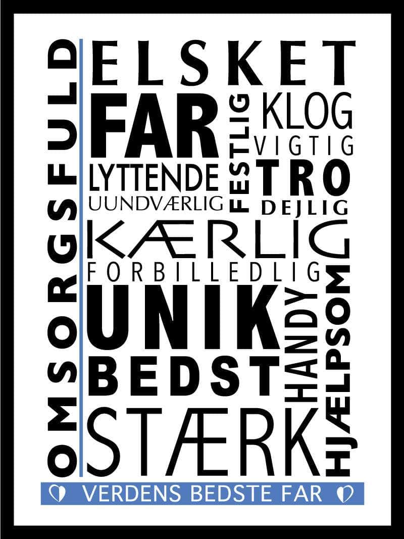 Far Citat Plakat – Den Ideelle Gave til Fars Dag