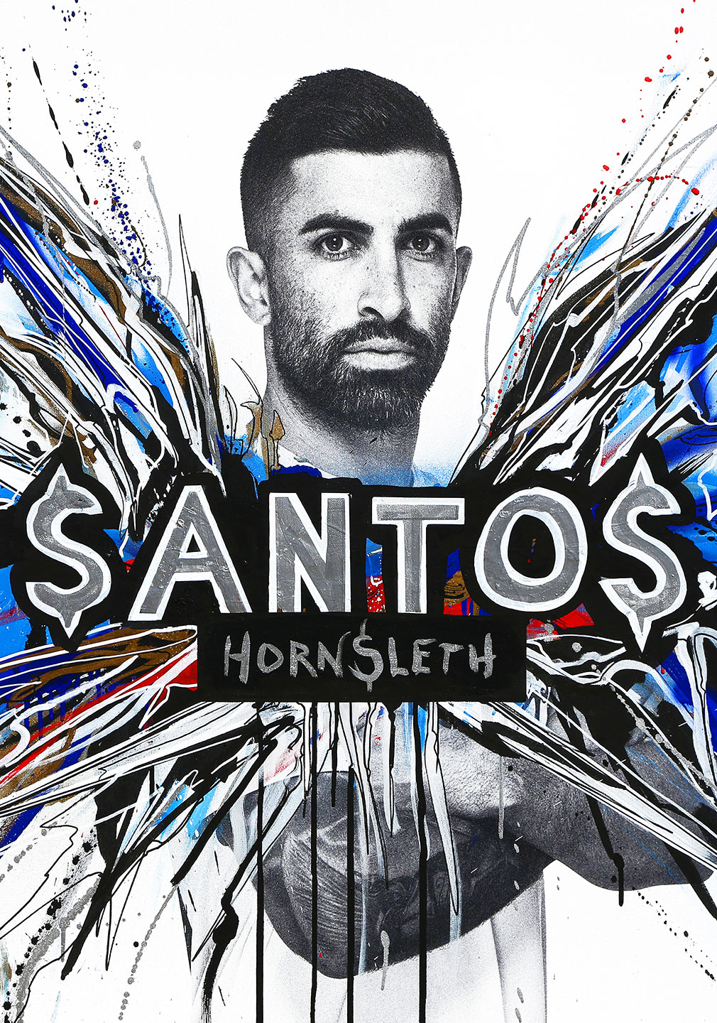 Fck Santos Plakat – Provokerende Kunst til Dit Hjem