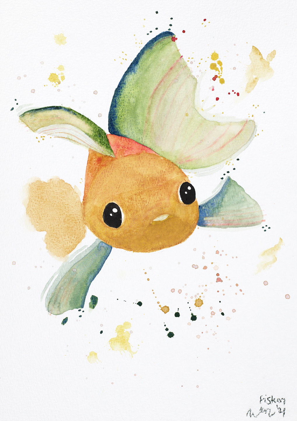 Fisk Kunsttryk - Fantastisk Tilbud til Børneværelset!