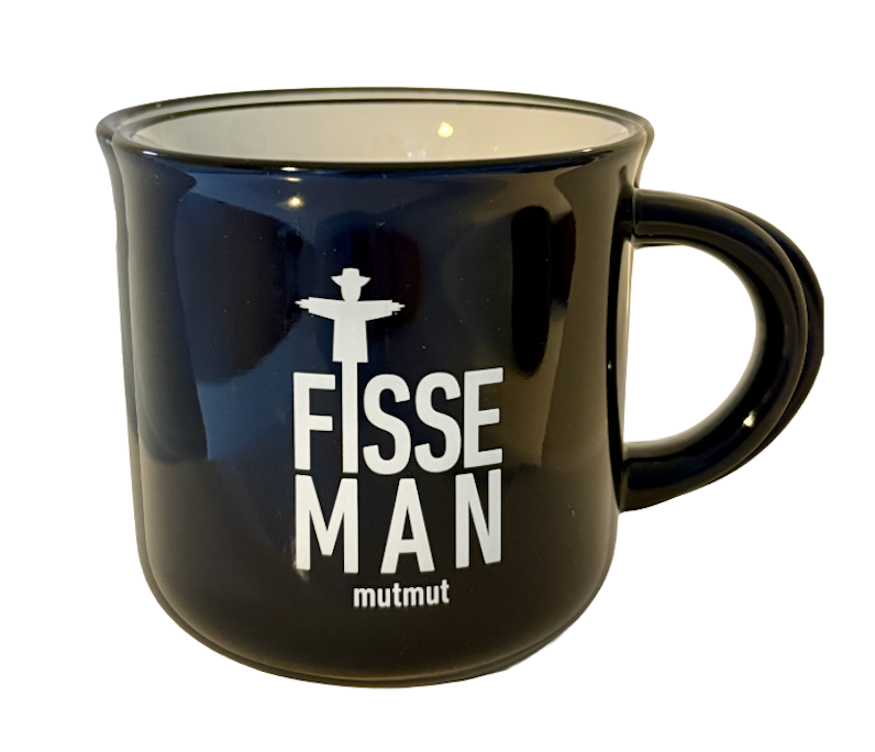 Dialektkrus Fisseman – Mørkeblå Keramik til Kaffe