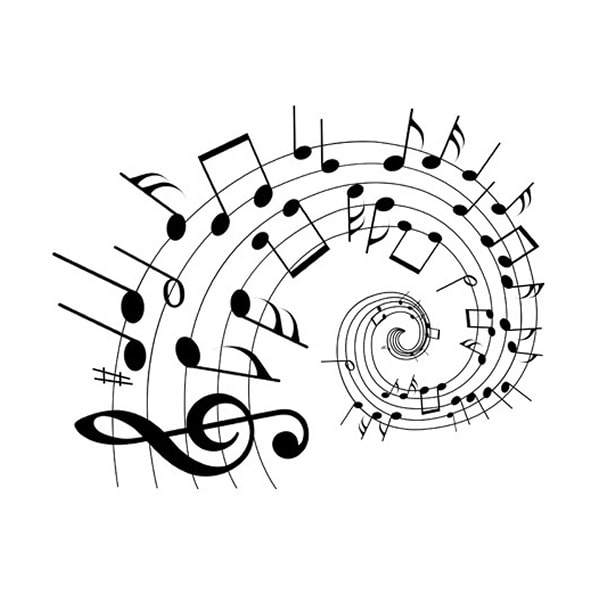 Musikalsk Vægkunst med Dansende Noder – Fantastisk Tilbud!