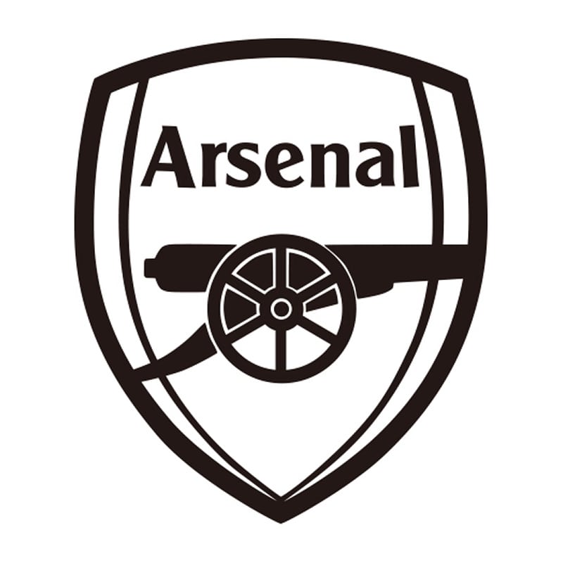 Arsenal Fodbold Wallsticker – Stort Logo til Fans!