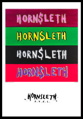 Hornsleth Kunstplakat – Four Logos 50x70 cm til Dit Hjem