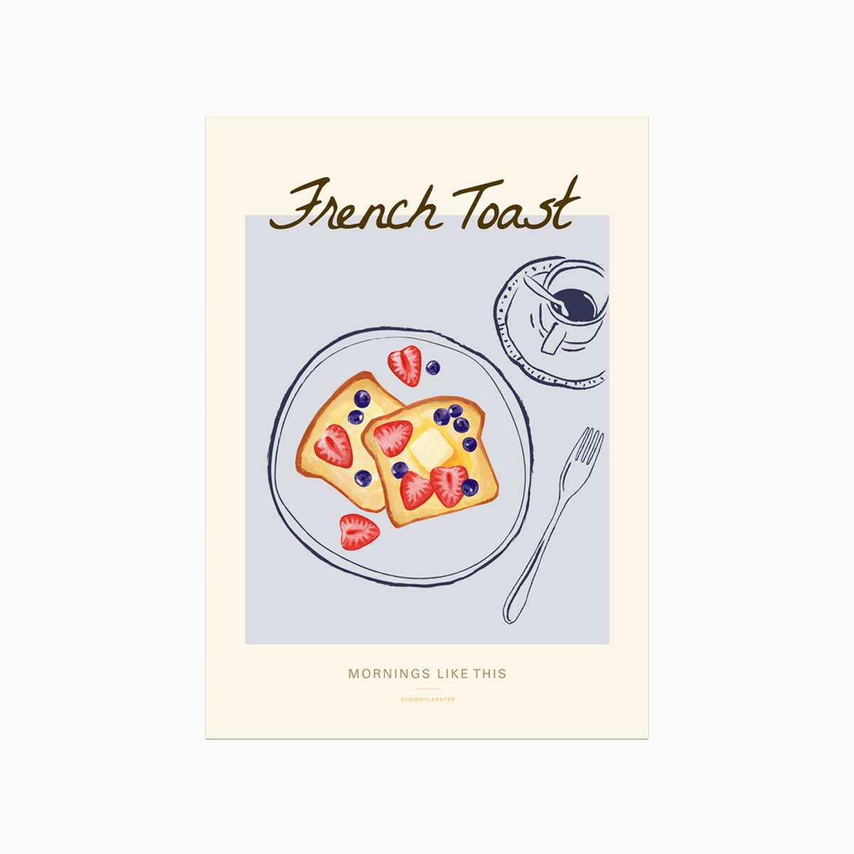 Fransk Toast Plakat – Inspirerende Kunst til Dit Køkken