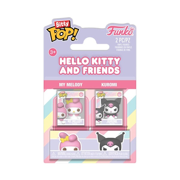 Funko Pocket Pop: Sanrio Hello Kitty And Friends Bitty Melody Kuromi Vinyl Figure -pack 2cm