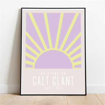Farverig Pastel Plakat med Inspirerende Budskab til Hjemmet