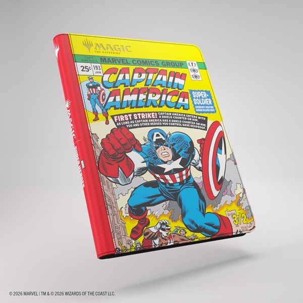Gamegenic Mappe: Magic: The Gathering Marvel Super Heroes Zip-  Album 18-pocket  Holder 360 Kort  Captain America Black Panther