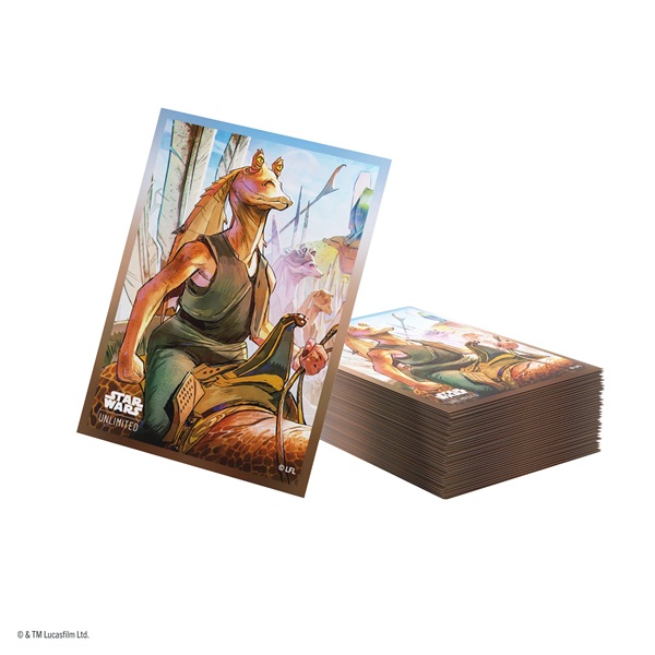 Gamegenic Star Wars: Unlimited Premium Art Sleeves Set  : Homeworlds Jar Jar Binks  80   Kortlommer