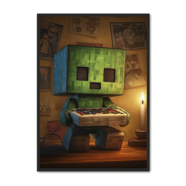 Retro Creeper Gamer Plakat – Fantastisk Tilbud til Gamere!