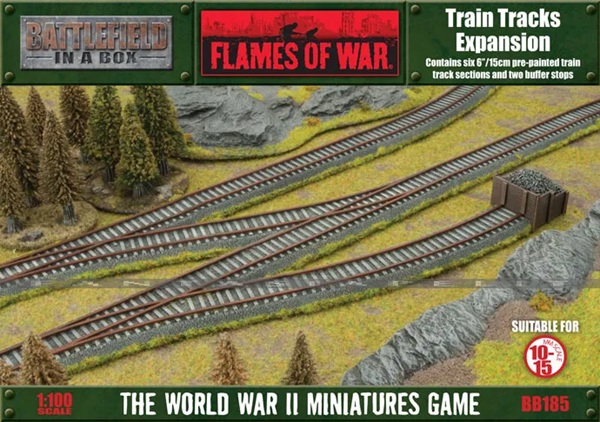 Gf9 Scenery: Battlefield     Box Flames   War: Train Tracks Expansion