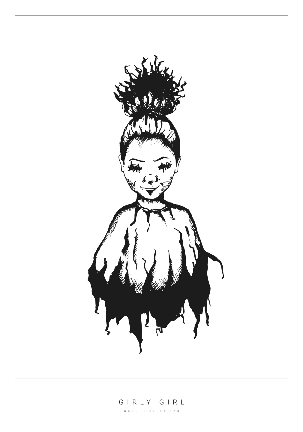 Legende Pige Illustration – Fantastisk Kunst til Børneværelse