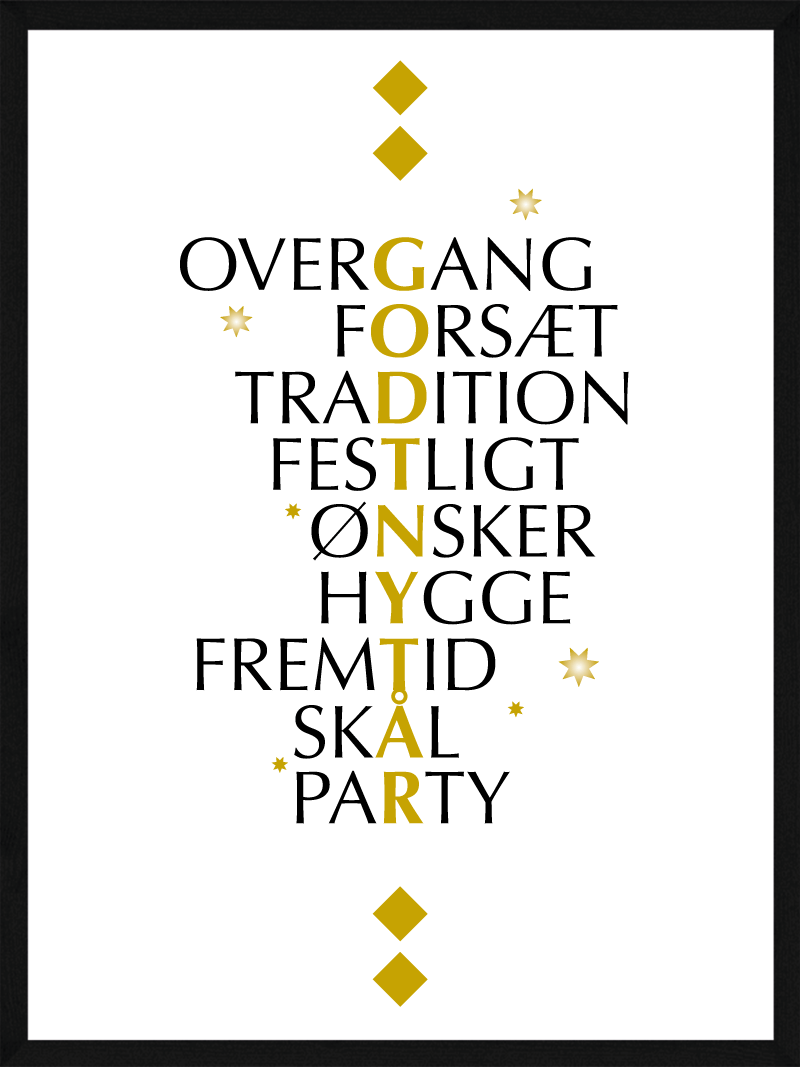 Festlig Godt Nytår Plakat til Uforglemmelig Fejring!