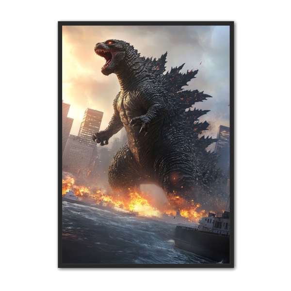 Godzilla Plakat – Uundgåelig Vægkunst til Dit Hjem