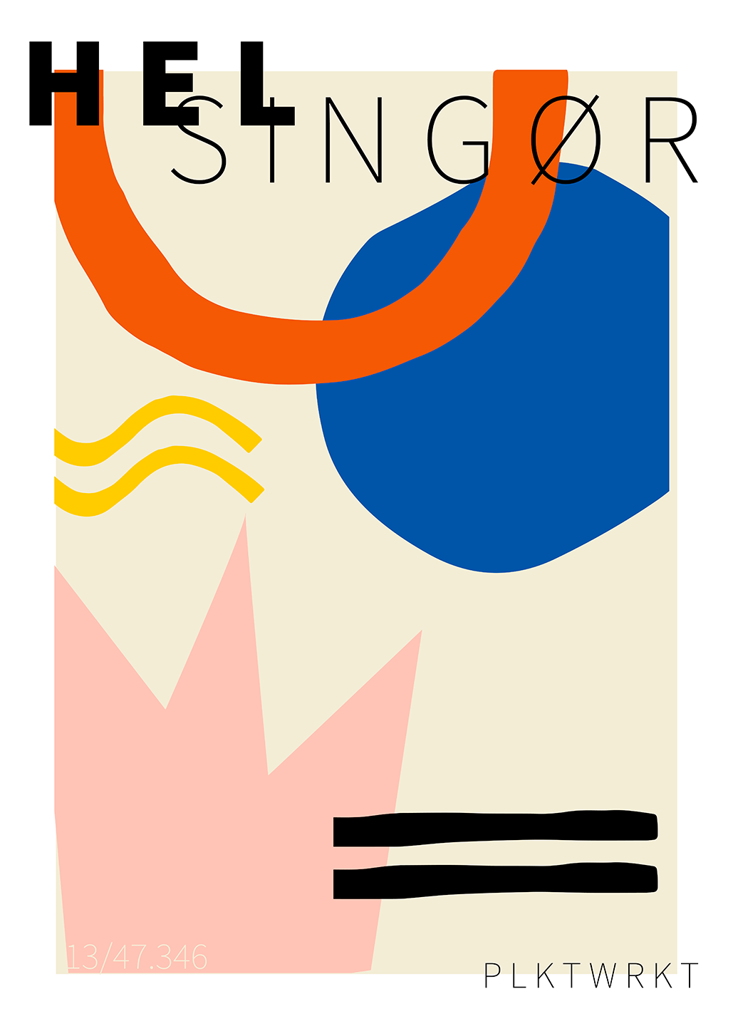 Helsing Plakat – Abstrakt Kunst til Dit Hjem