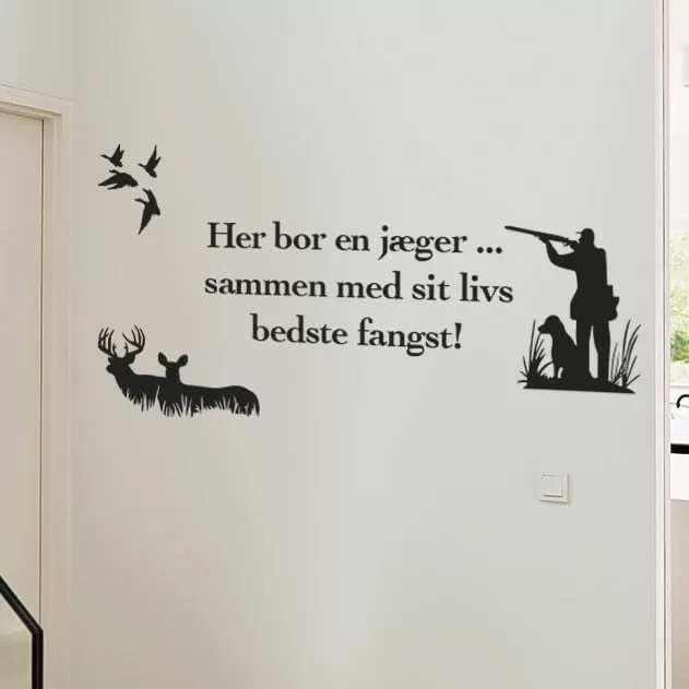 Jæger Wallsticker – Vis din jagtpassion hjemme!