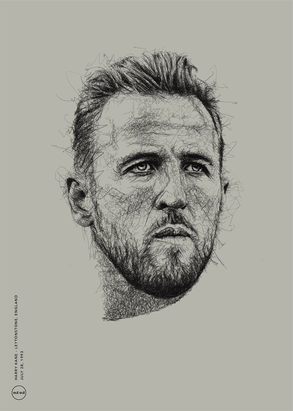 Harry Kane Kunstværk – Ideelt til Fodboldfans