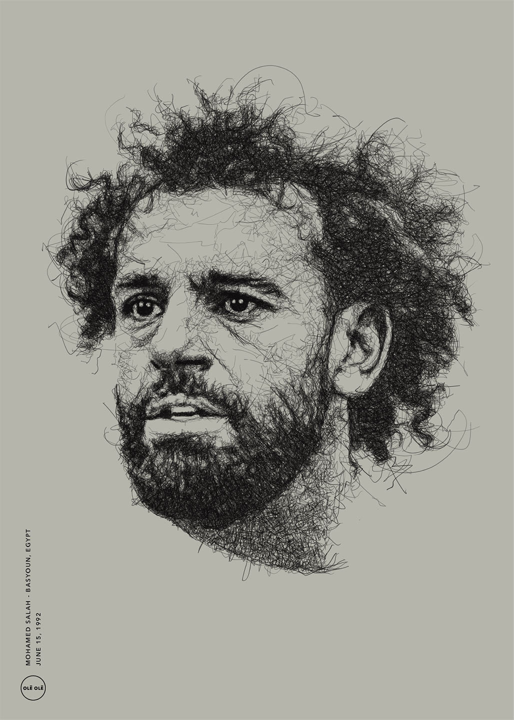 Mohamed Salah Plakat – Grafisk Kunst til Fodboldfans