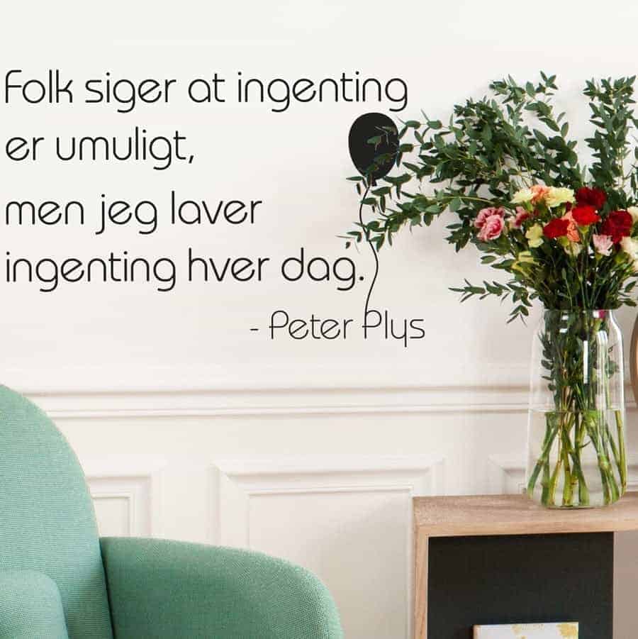 Ingenting Umuligt – Inspirerende Vægklistermærke til Børn