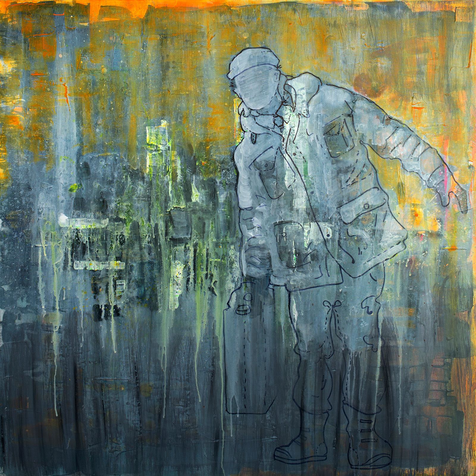 Abstrakt Kunsttryk "Instigator" af Jeppe N. Rager
