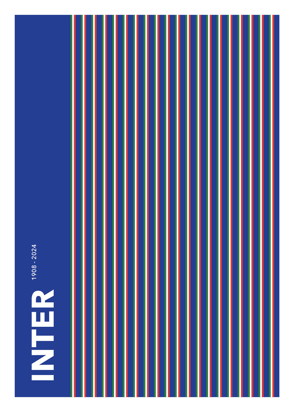 Inter 1908-2024 Plakat – Fodboldkunst til fans og hjem