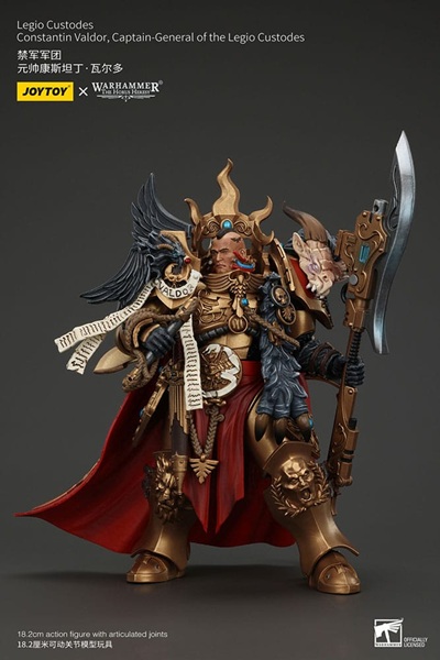 Joytoy Warhammer 40 000 40k : The Horus Heresy Legio Custodes Constantin Valdor Captain-general The Legio Custodes Action Figure 25cm