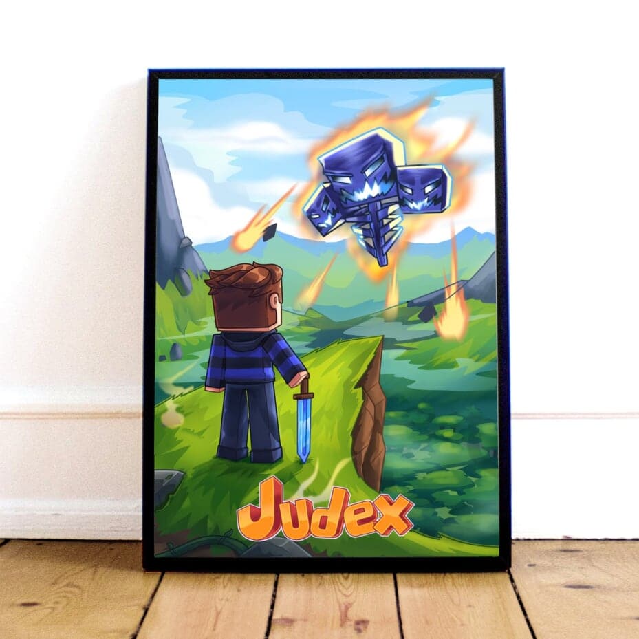 Judex Krig Plakat – Minecraft Action til Væggen!