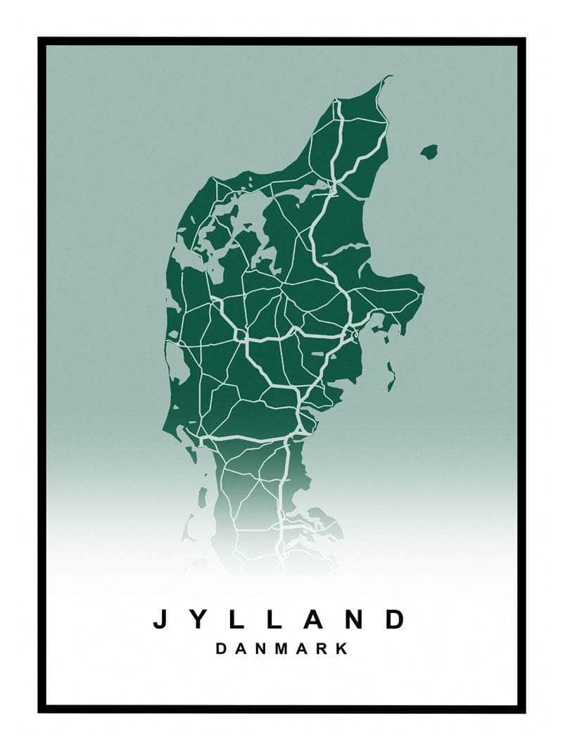 Jylland Plakat – Elegant vægkunst til dit moderne hjem!
