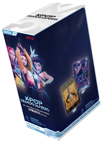 Kayou Kpop Demon Hunters Collectable Cards Series - Energy Edition Foil Booster Display Box Med 12 Packs