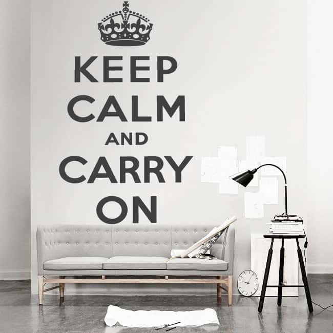 Keep Calm And Carry   Wallsticker