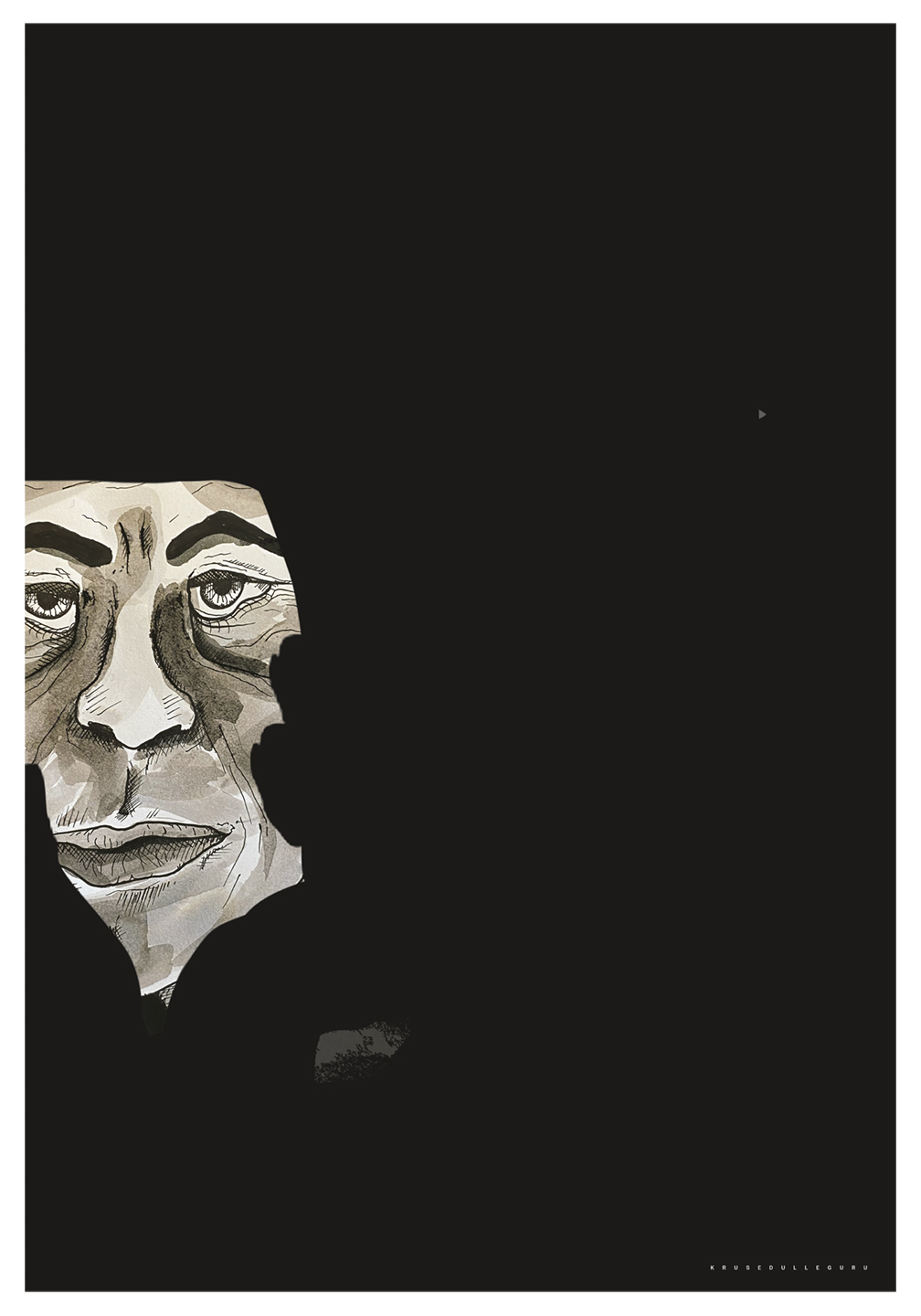Unik Sort-Hvid Illustration – Kigger Lidt til Dit Hjem