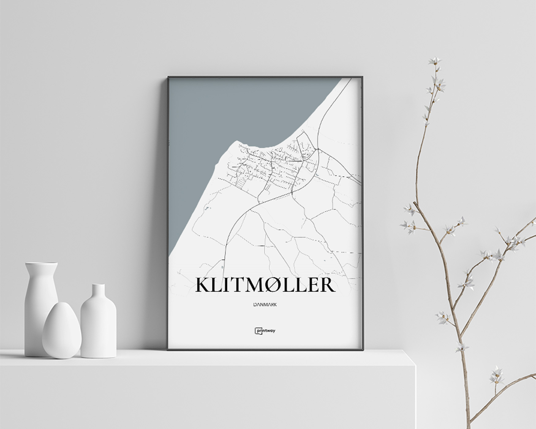 Klitmøller Plakat – Minimalistisk Design til Dit Hjem