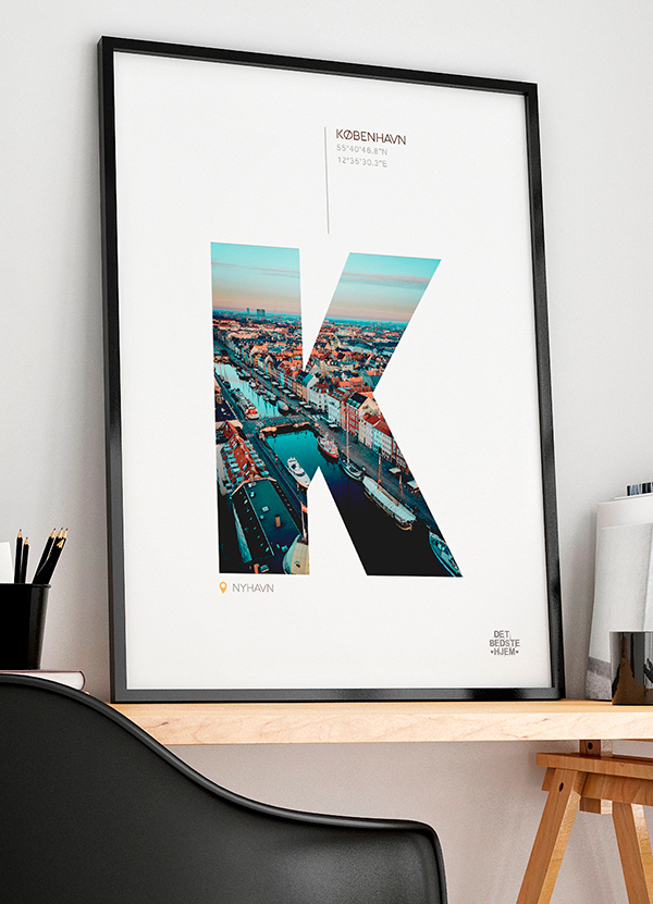 København Plakat - Nyhavn A4 - Udsalg hos Det Bedste Hjem