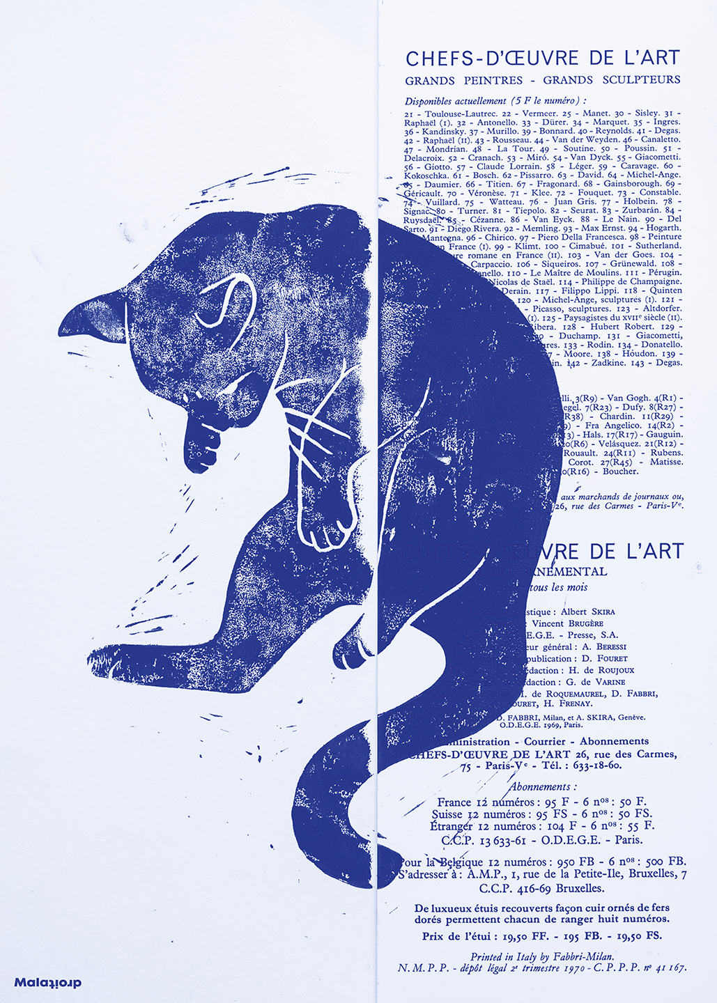 Kontraster - Unik Kunstplakat fra Maladroit hos Illux.dk