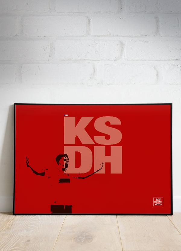 KSDH Plakat - Byens Hold Jubel A4 Fodboldplakat
