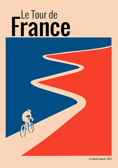 Le Grande Boucle Plakat – Cykelsportens Kunst til Dit Hjem