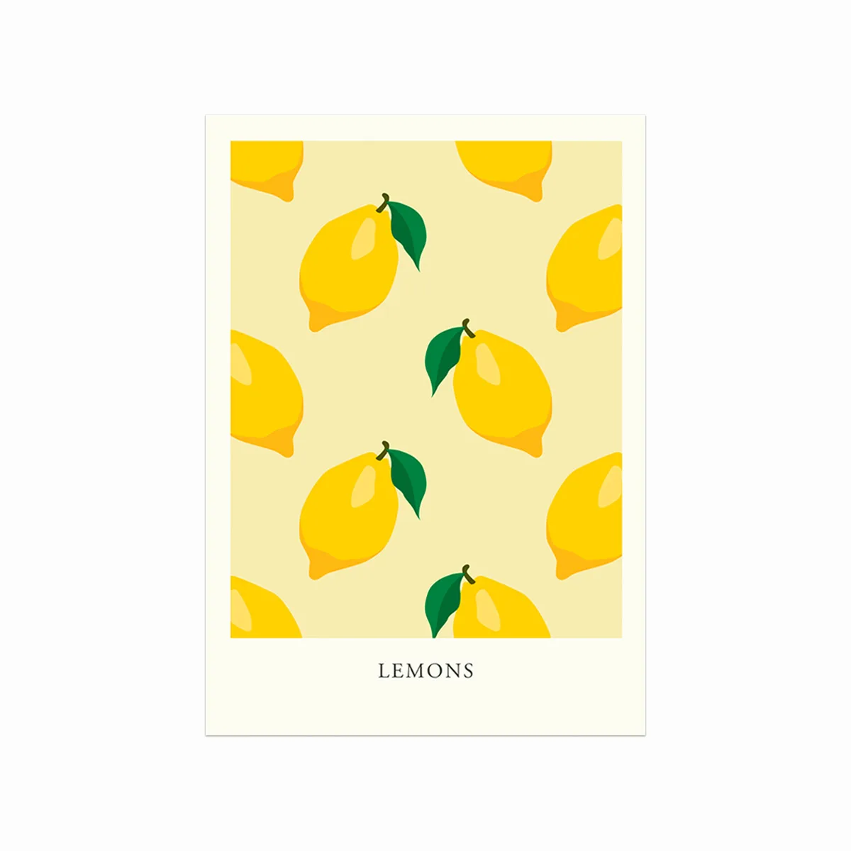 Farverig Citron Plakat til Køkkenet – Inspirerende Kunst