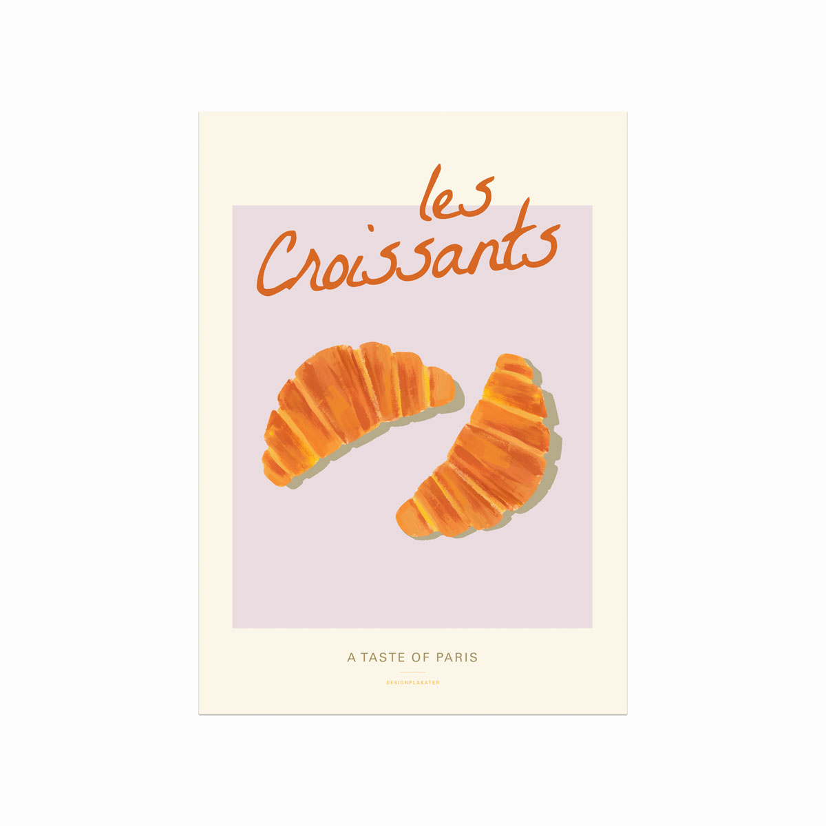Fransk Køkkenplakat med Croissanter – Hygge til Dit Hjem