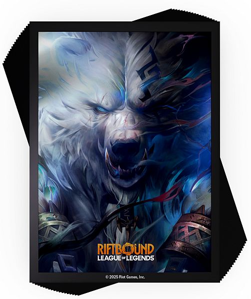 100 Lommer  Riftbound: League   Legends Tcg: Set 01: Origins Volibear Deck Protector Art Sleeves